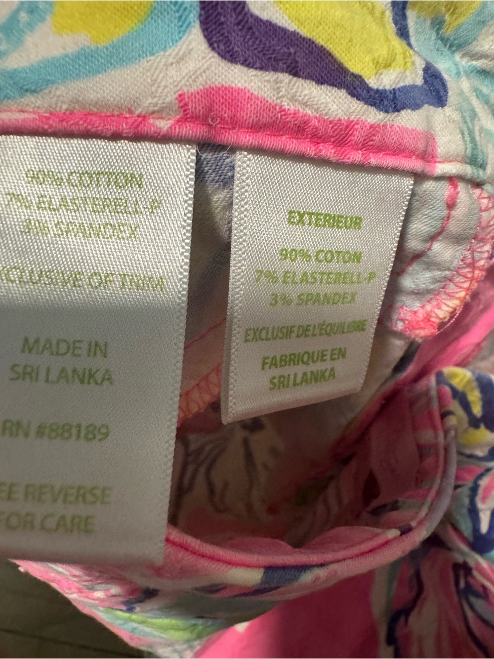 Lilly Pulitzer Kelly Ankle Pants Swept By The Tides Floral Pink Size 0 - Picture 4 of 5